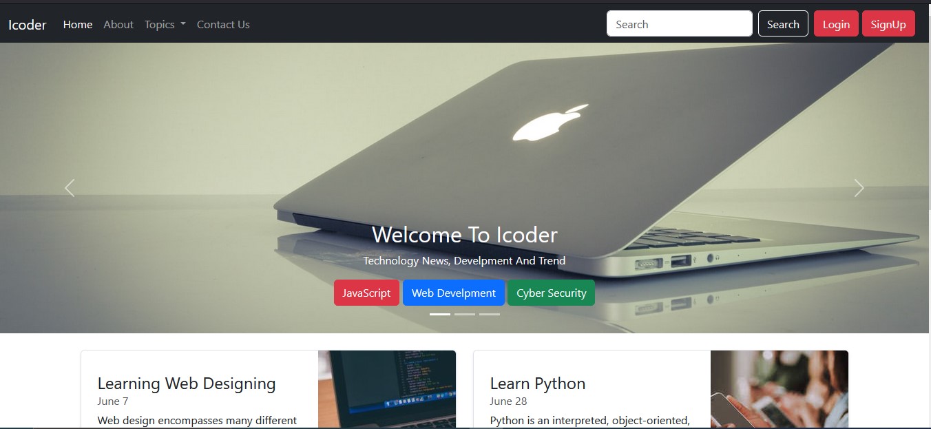 iCoder Tech Blog by MA Web Designer